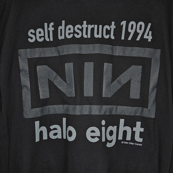 NIN Nine Inch Nails 'Downward Spiral' 1994 boot rare shirt by Killer Cereal. - Picture 4 of 6